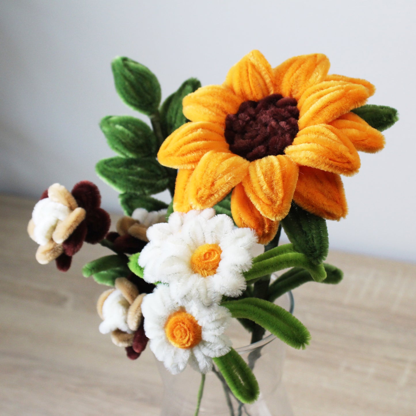 Sada na výrobu pugét - slunečnice BASIC