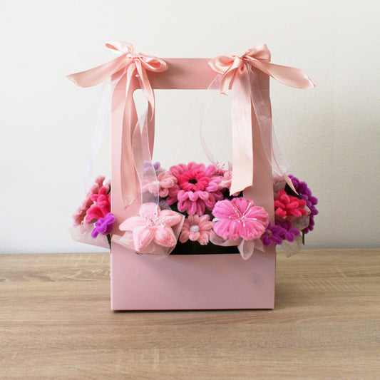 Květinová krabička - Růžová