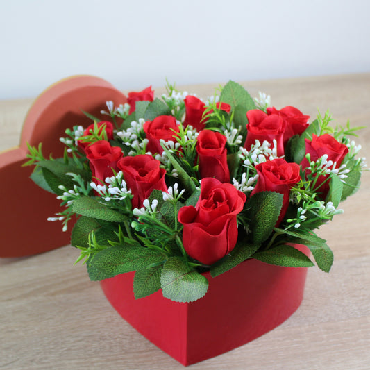Květinový box ve tvaru srdce