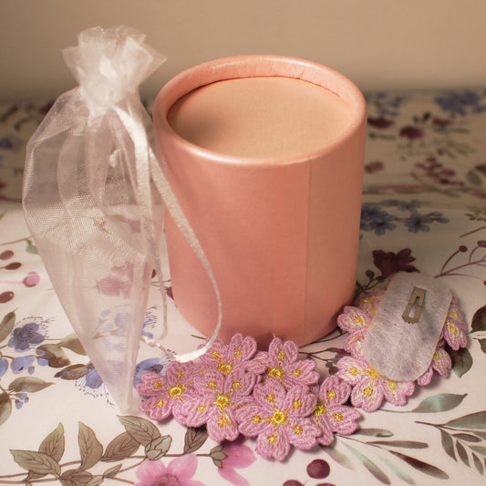 Vyšívaná spona do vlasů 2ks