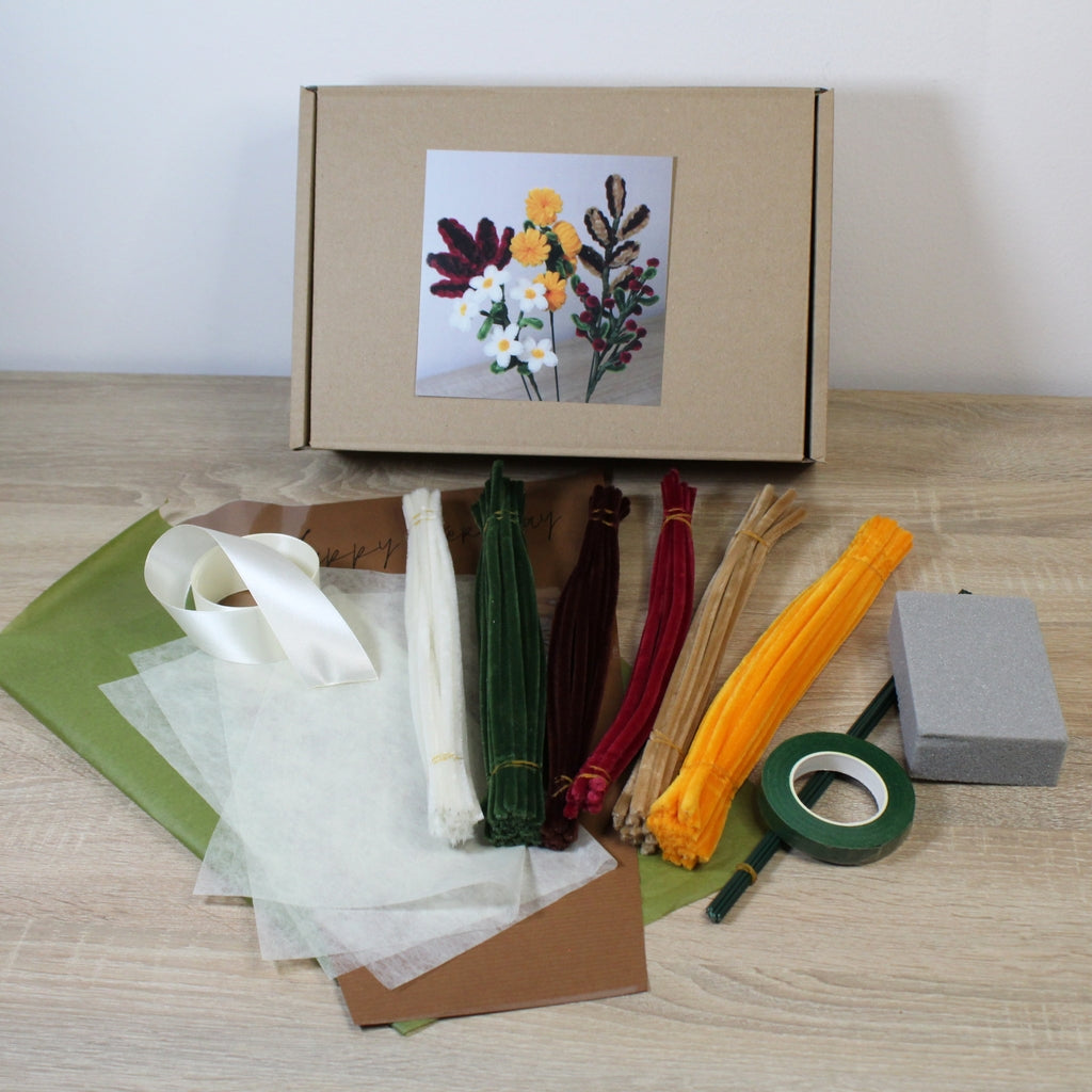 Dárková sada na výrobu podzimní kytice