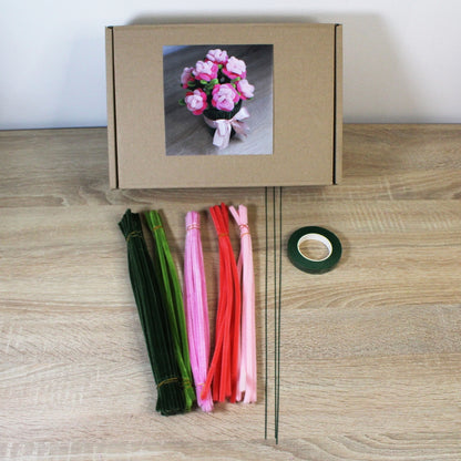 Sada na výrobu trsové růže v květináči - Velká BASIC