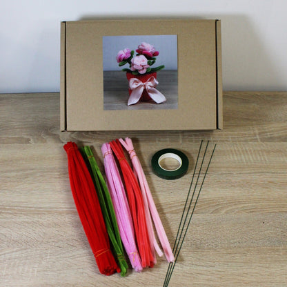 Sada na výrobu trsové růže v květináči - Malá BASIC