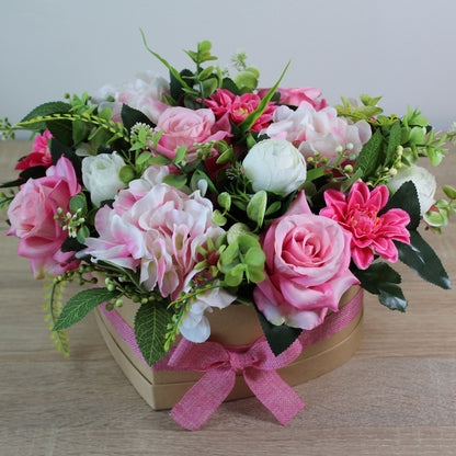 Květinový box ve tvaru srdce