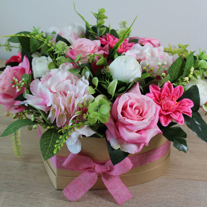 Květinový box ve tvaru srdce