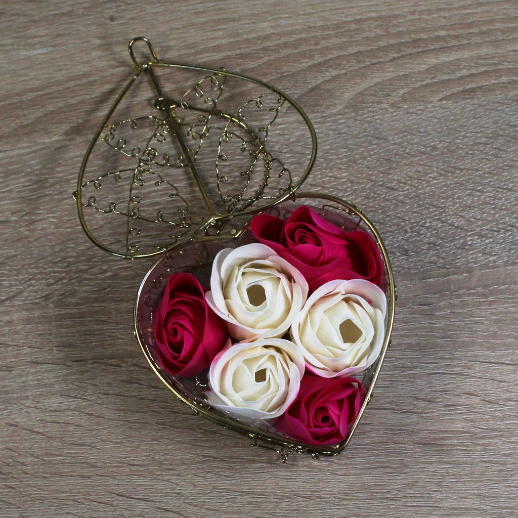 Mýdlové růže - Srdce