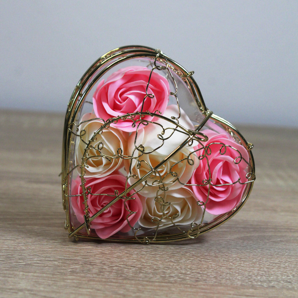 Mýdlové růže - Srdce