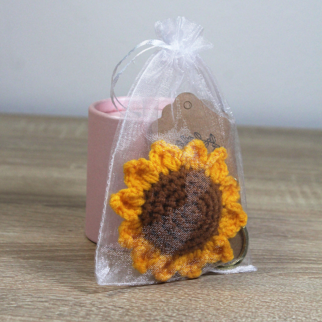 Háčkovaná slunečnice - Přívěšek