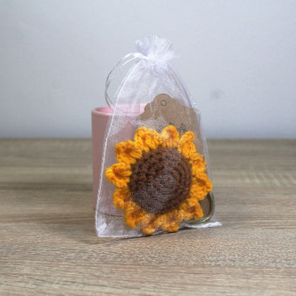 Háčkovaná slunečnice - Přívěšek