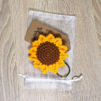 Háčkovaná slunečnice - Přívěšek
