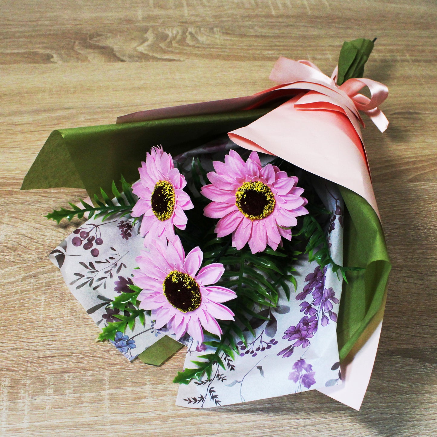 Kytice z mýdlových gerber