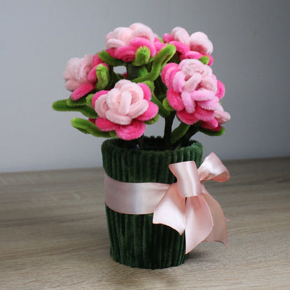 Trsová růže v květináči - velká