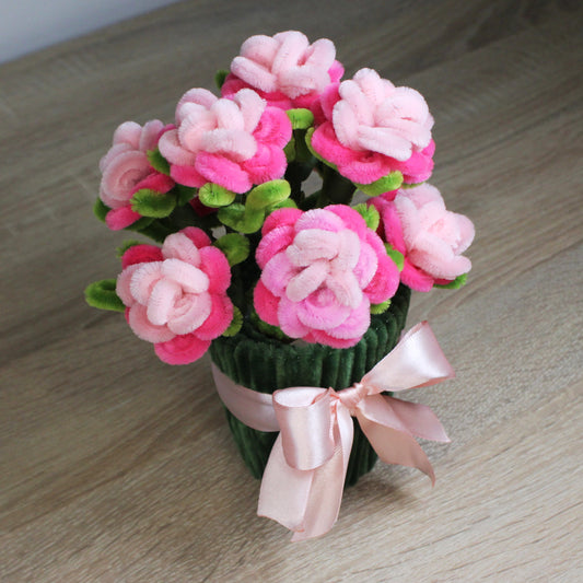 Sada na výrobu trsové růže v květináči - Velká DELUXE