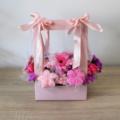 Květinová krabička - Růžová