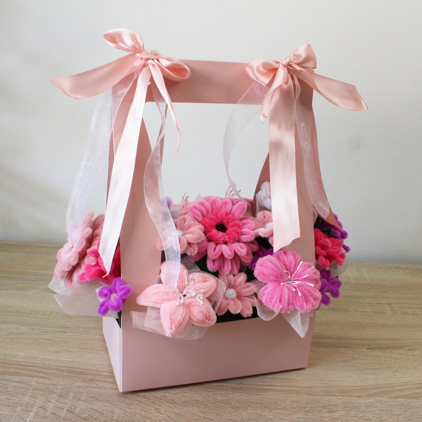 Květinová krabička - Růžová