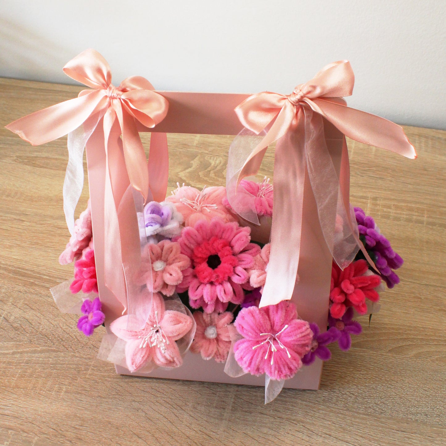 Květinová krabička - Růžová