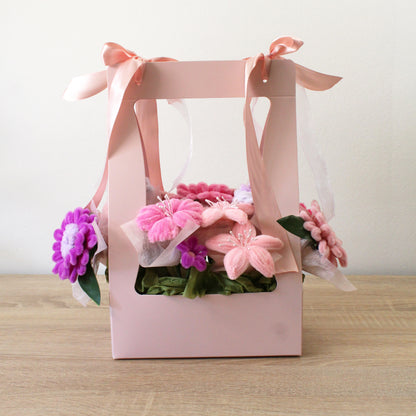 Květinová krabička - Růžová
