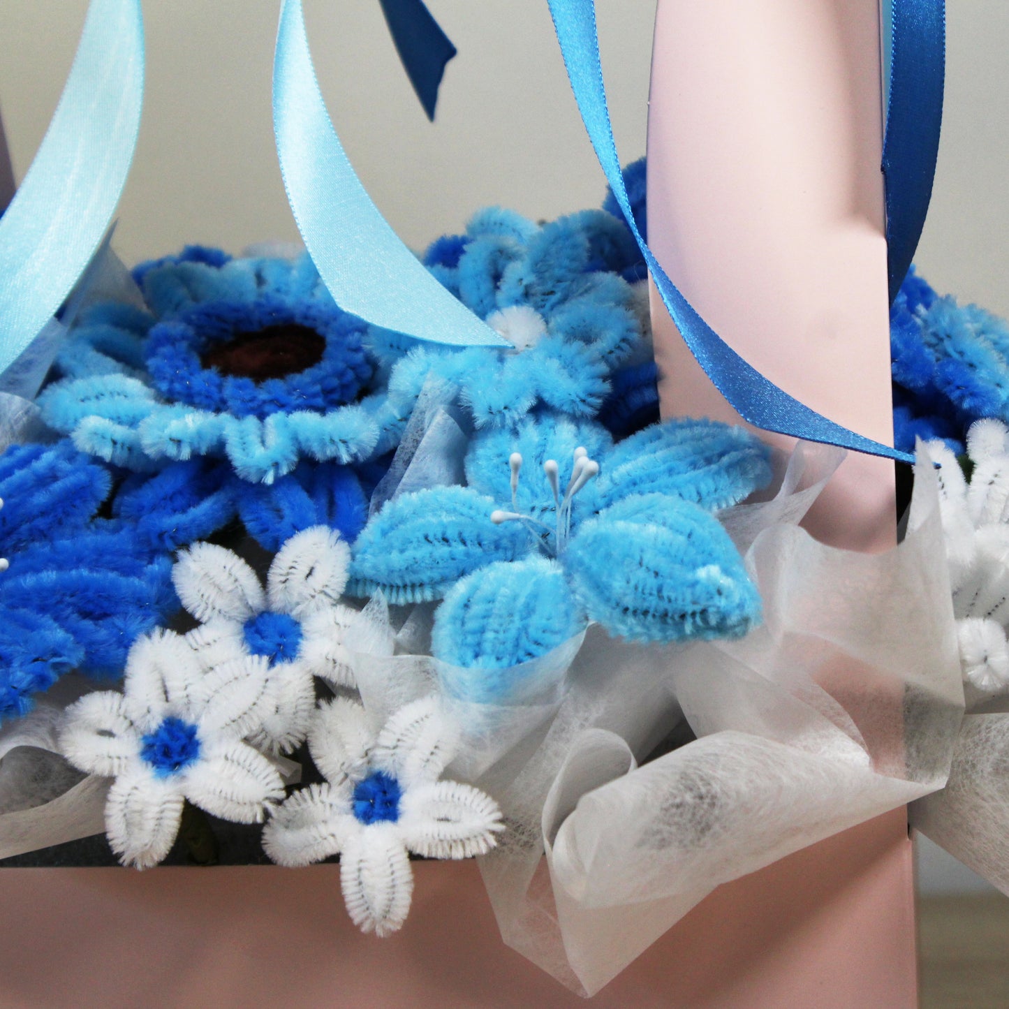 Květinová krabička - Modrá