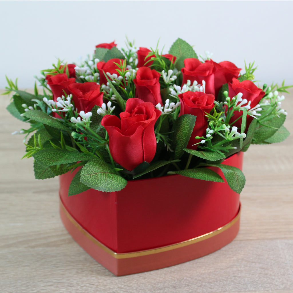 Květinový box ve tvaru srdce