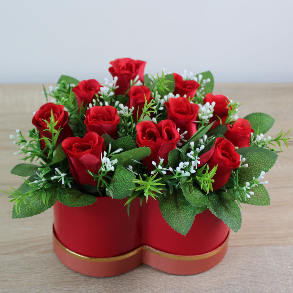 Květinový box ve tvaru srdce