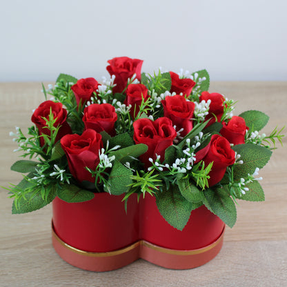 Květinový box ve tvaru srdce