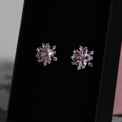 Květinové náušnice - Třešňový květ