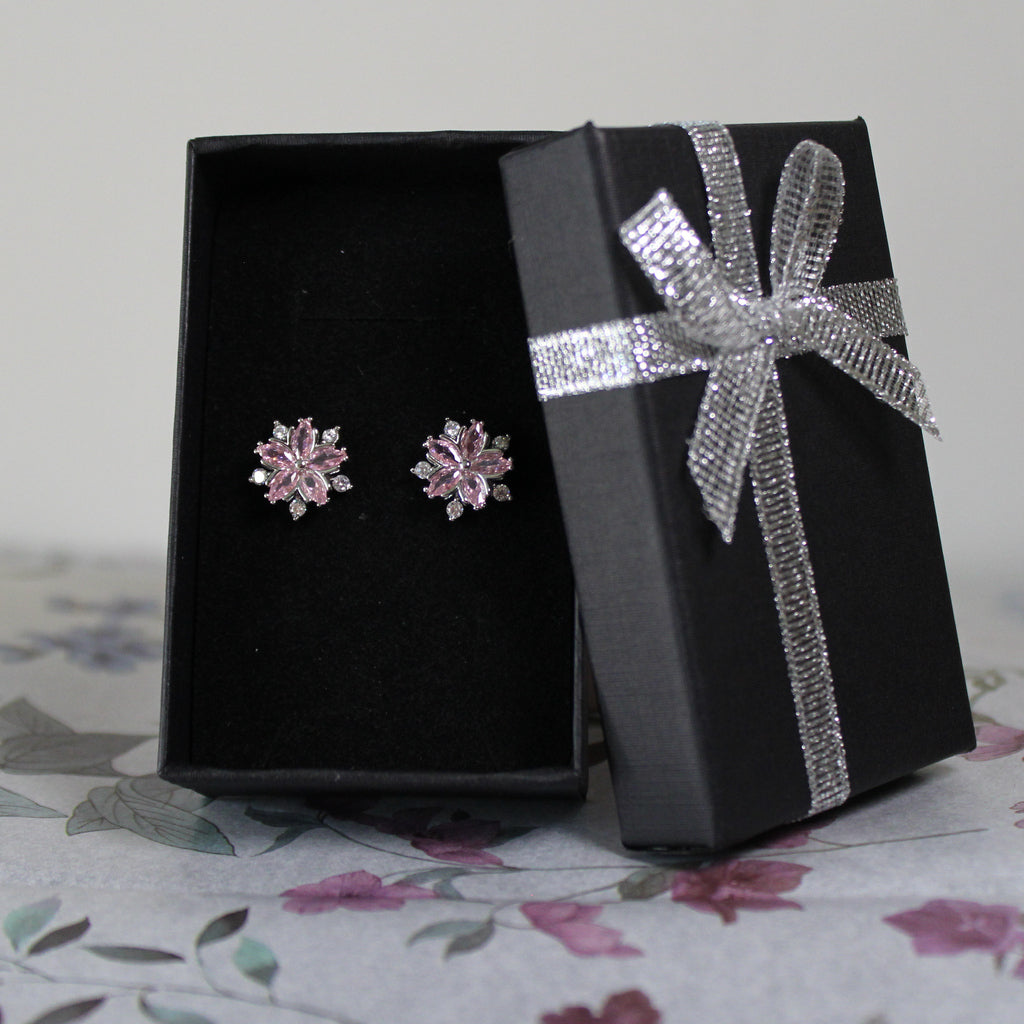 Květinové náušnice - Třešňový květ