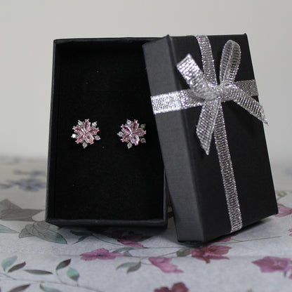 Květinové náušnice - Třešňový květ