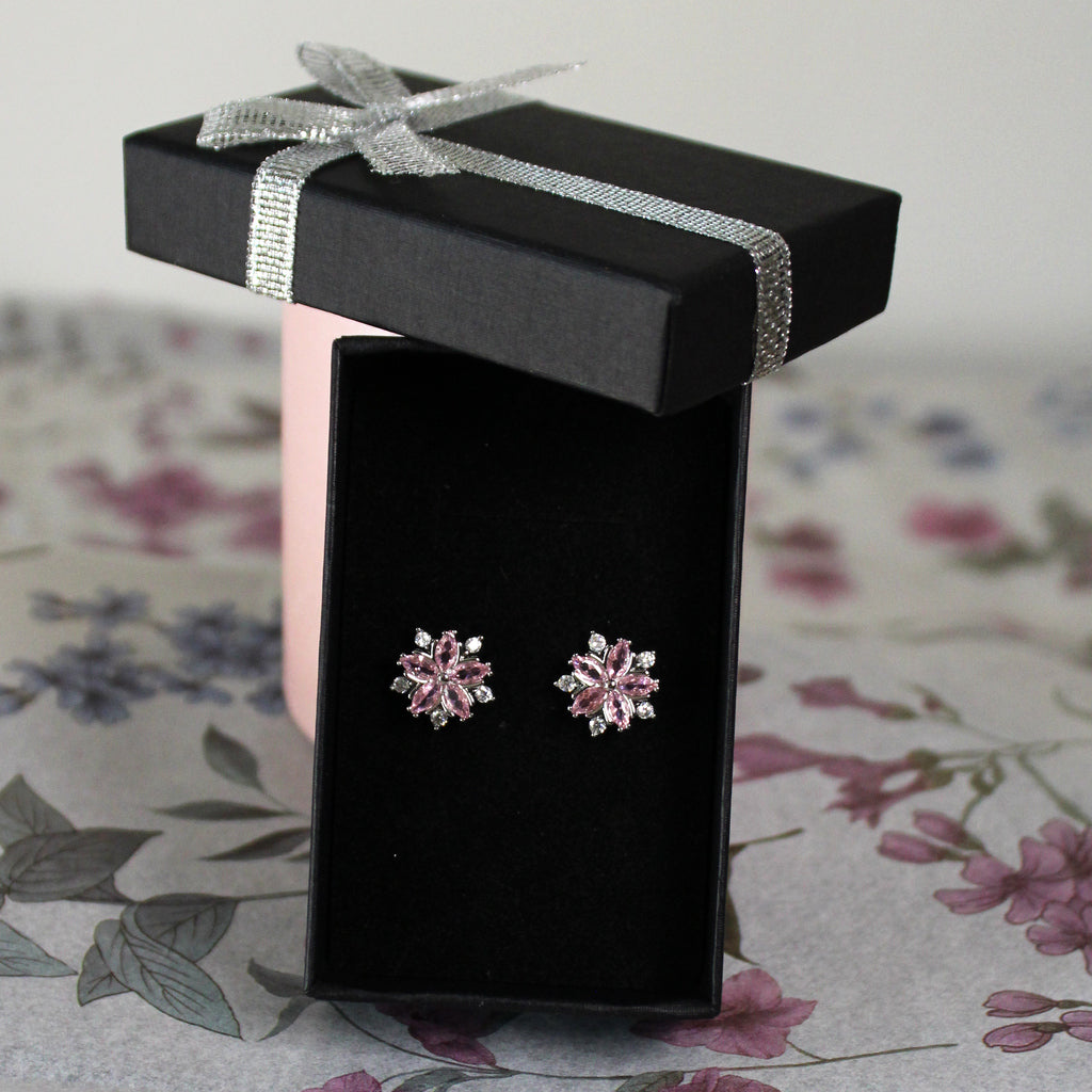 Květinové náušnice - Třešňový květ