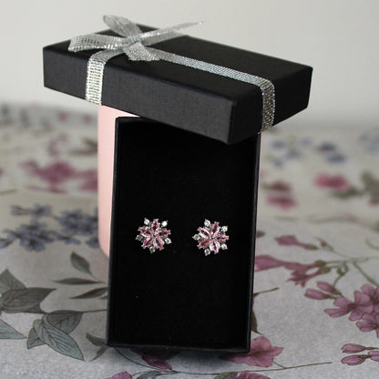 Květinové náušnice - Třešňový květ