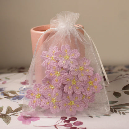 Vyšívaná spona do vlasů 2ks