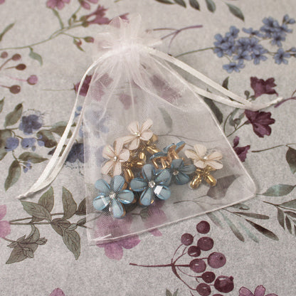 Květinový skřipeček do vlasů 6ks