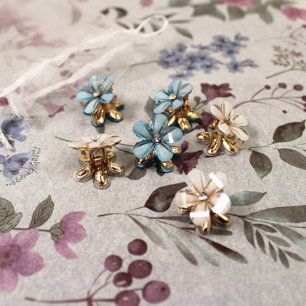 Květinový skřipeček do vlasů 6ks