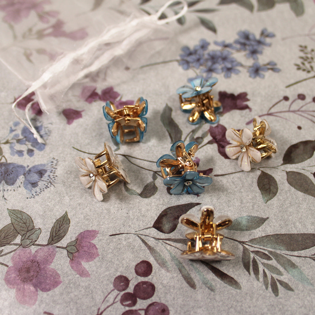 Květinový skřipeček do vlasů 6ks