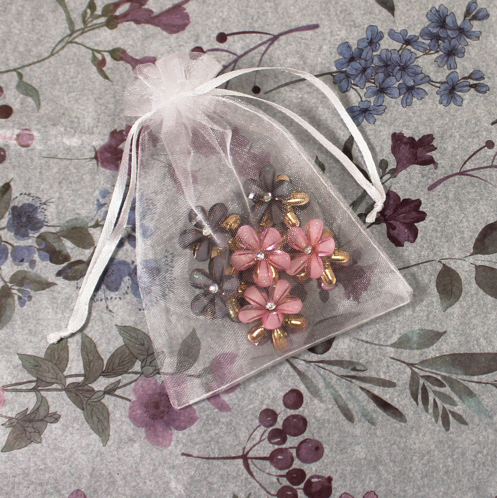 Květinový skřipeček do vlasů 6ks