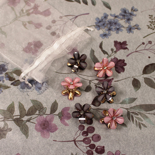 Květinový skřipeček do vlasů 6ks