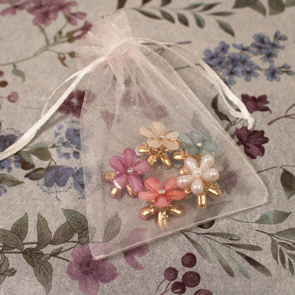 Květinový skřipeček do vlasů 5ks