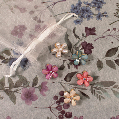 Květinový skřipeček do vlasů 5ks