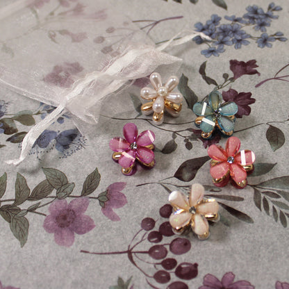 Květinový skřipeček do vlasů 5ks