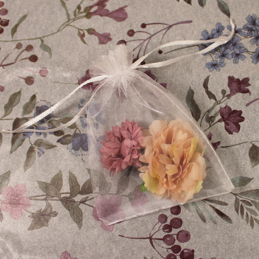 Květy do vlasů žluto-růžová