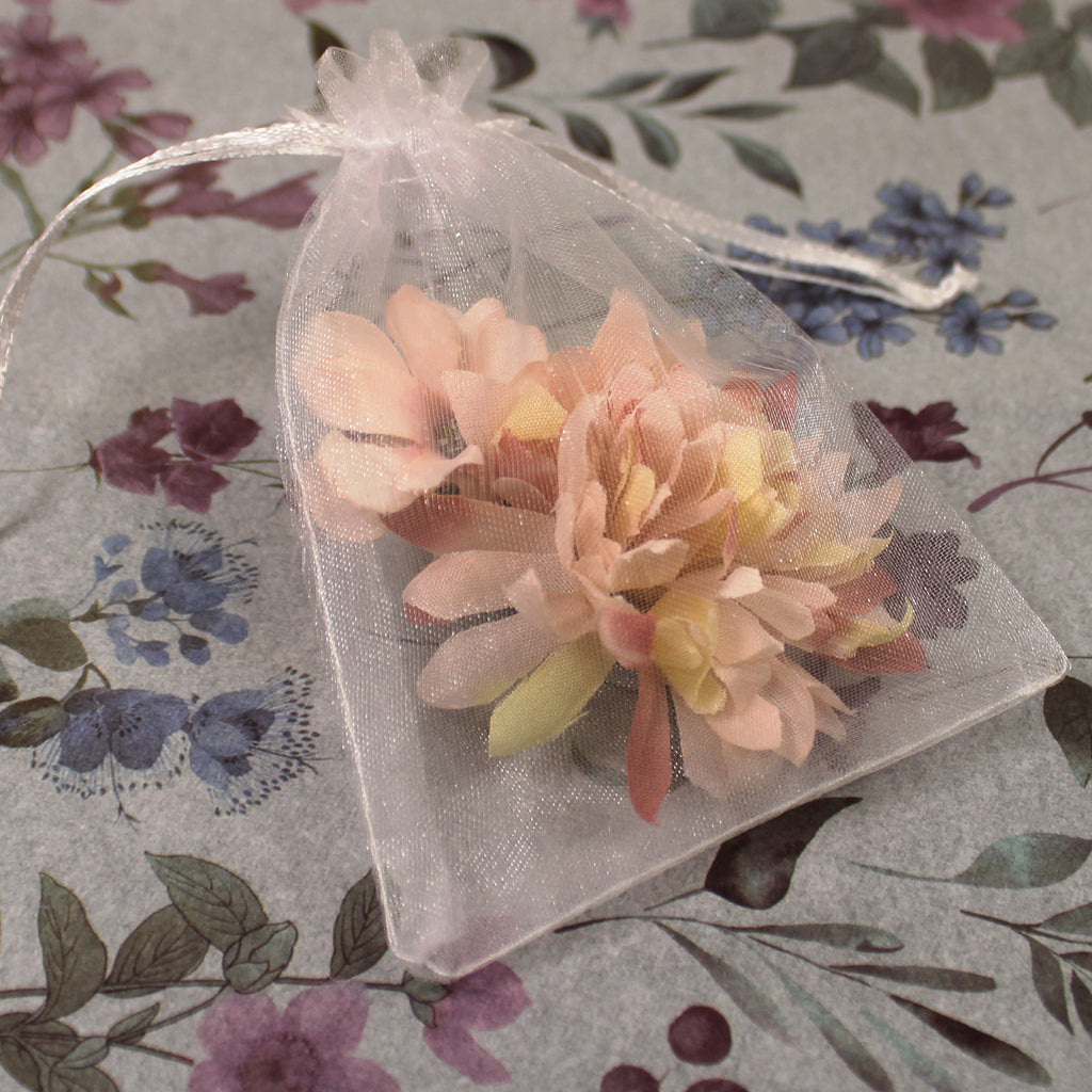 Květy do vlasů žluto-růžová