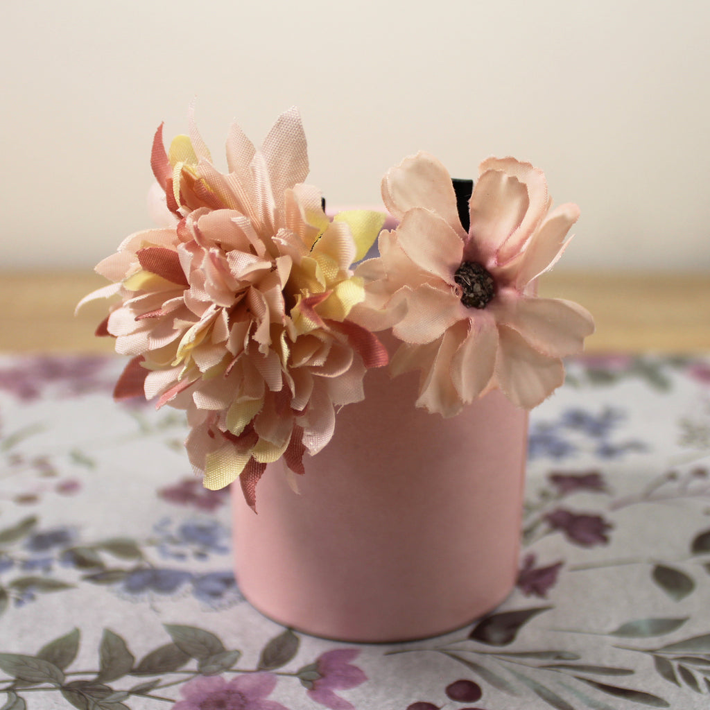 Květy do vlasů žluto-růžová