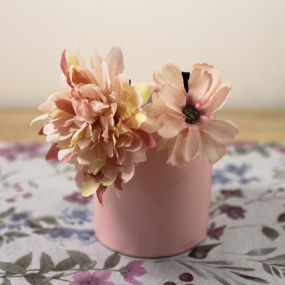 Květy do vlasů žluto-růžová