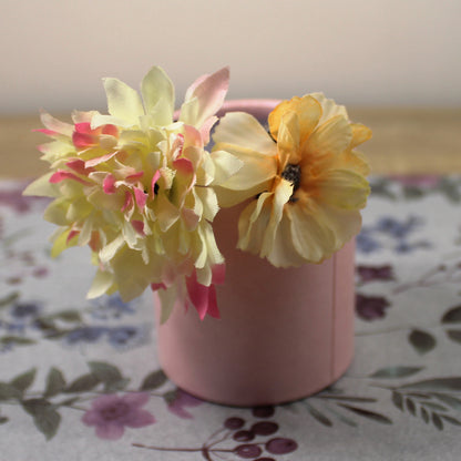 Květy do vlasů žluto-růžová