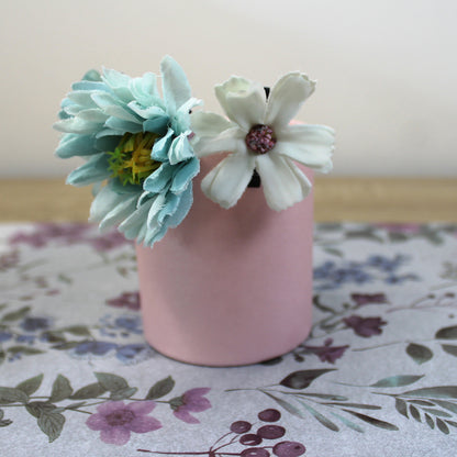 Květy do vlasů bílo-modrá