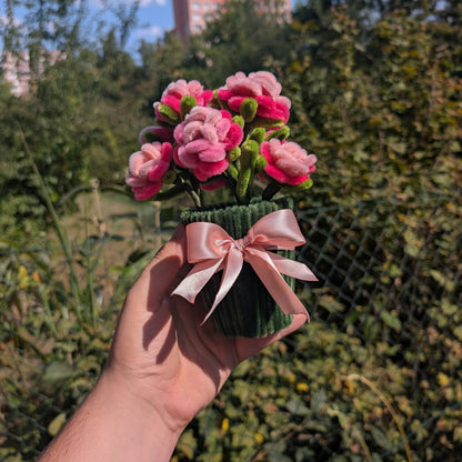 Sada na výrobu trsové růže v květináči - Velká DELUXE